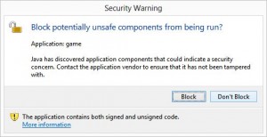 JavaSecurityWarning